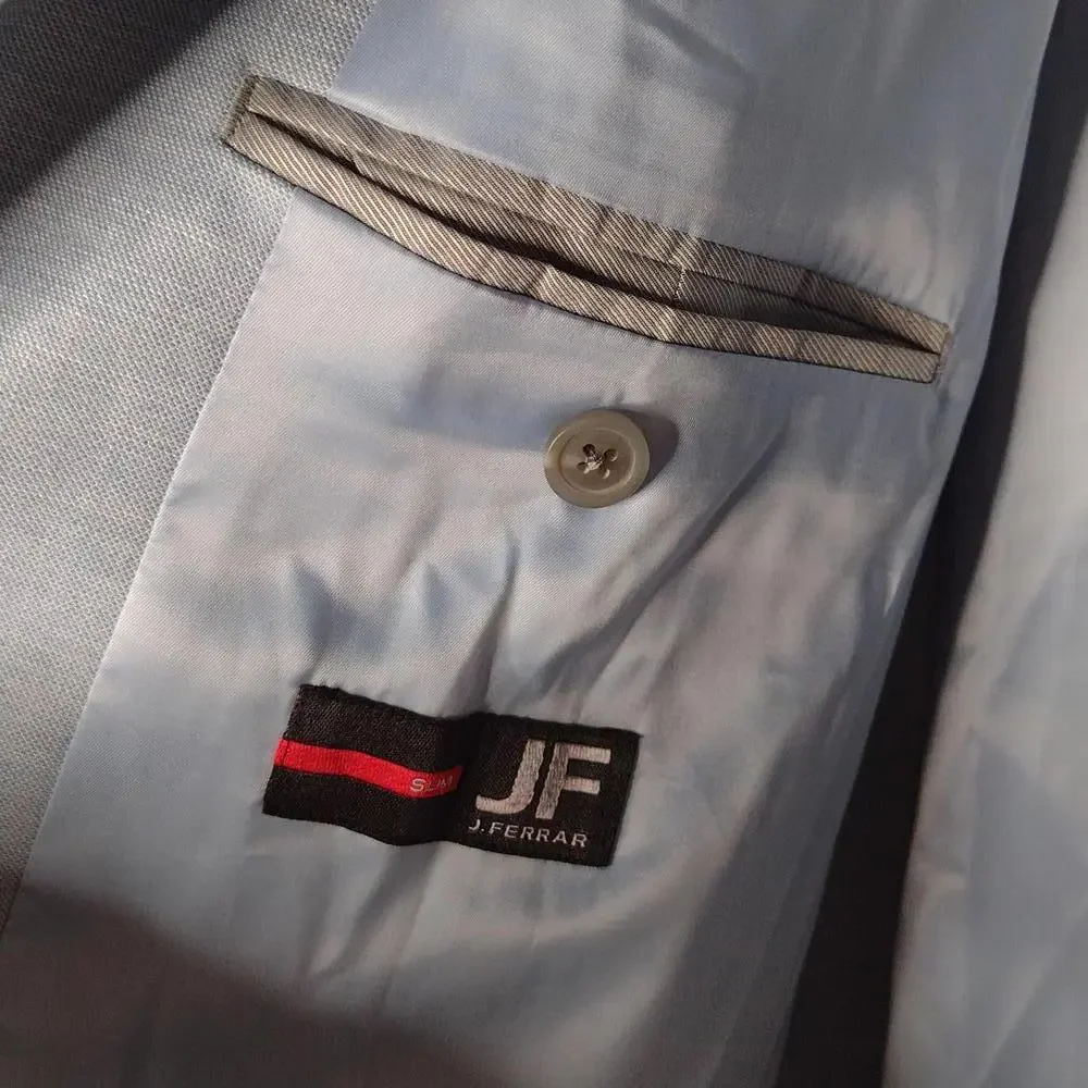 NWT J.Ferrar Men's Light Blue/Slim Stretch Jacket Size XXL